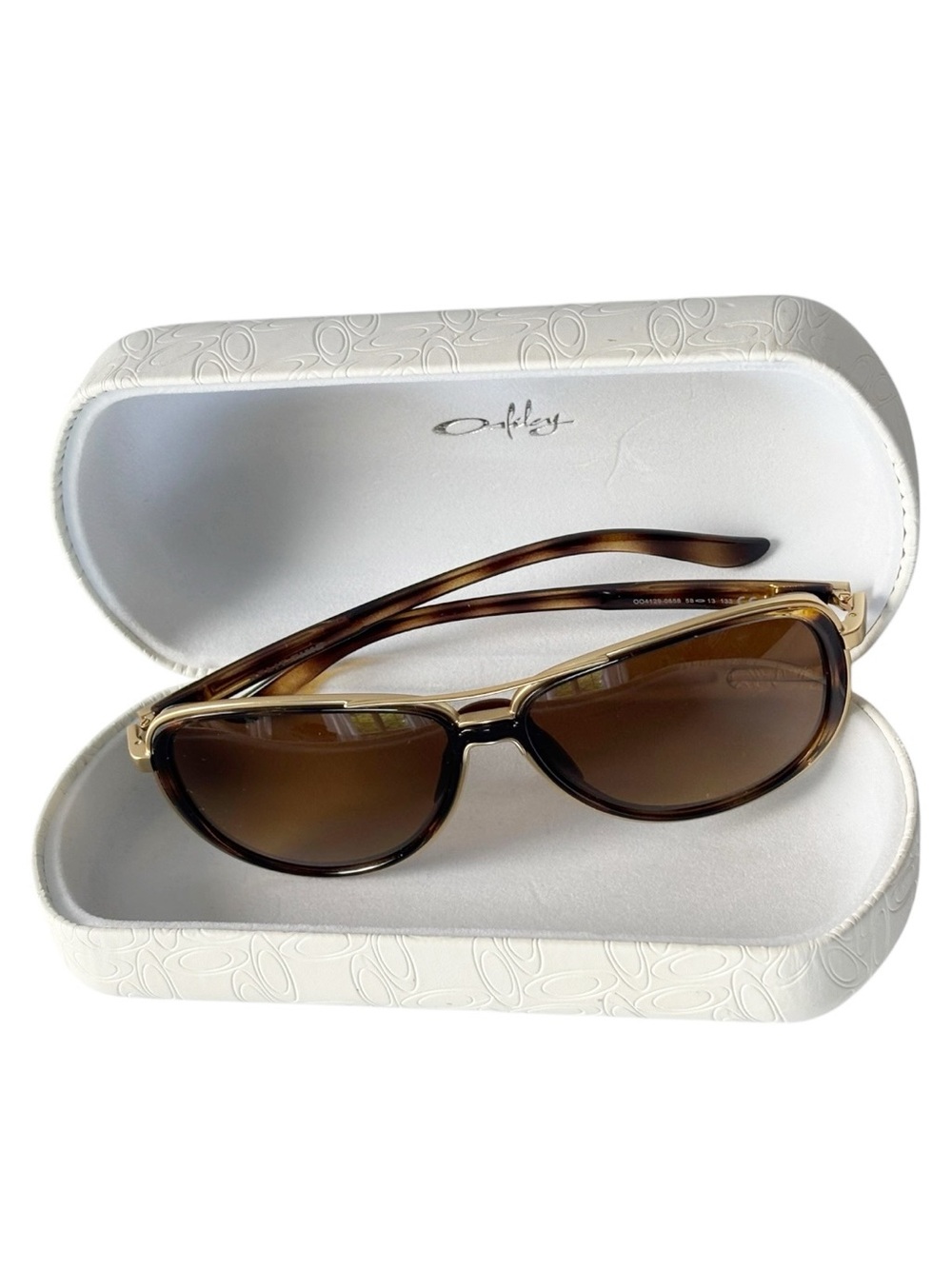 Oakley Split Time Brown tortoise Sunglasses w/ bronze polarized OO4129-0658 | 58 - Picture 4 of 16